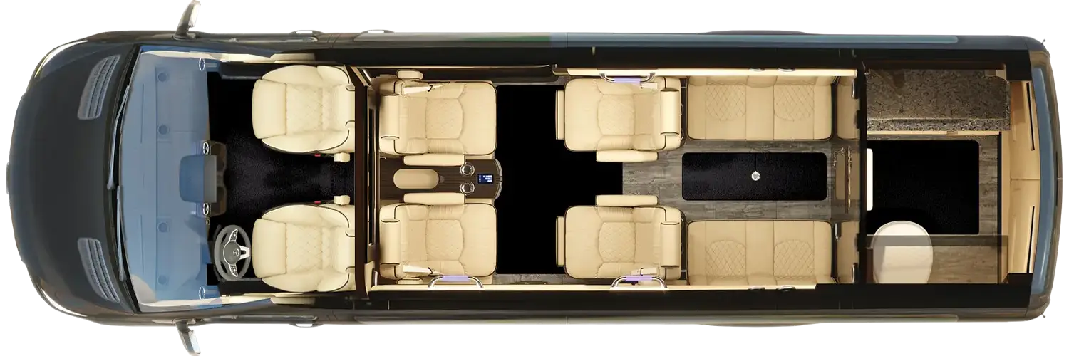 Mercedes Sprinter executive floor plan